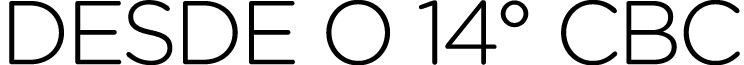 desde o 14° CBC