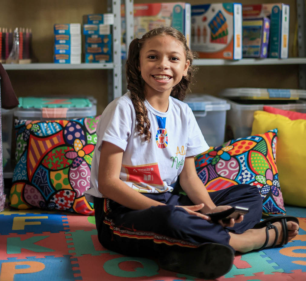 Guarabira,PE - 02/06/2025 - Sicredi Evolu o - Na foto : Clara Beatriz, aluna do quinto ano da Escola Municial Nazilda da Cunha Moura, Guarabira/PB -      Sicredi Evolu  o em parceria com projetos educacionais em Guarabira/PE.