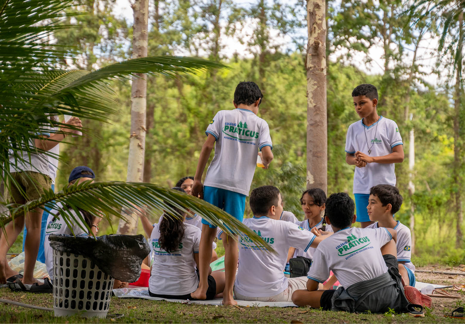 BARRAS_PI 18 de Junho de 2025 OCB / COTEB Na imagem, alunos da professora Claudia Pinto Carvalho Ara jo - Professora, do Colegio Pratikus, durante visita ao Sitio Fidalgo, nos arredores do munic pio de Graja . No s tio foram recebidos por Maria da Concei  o Oliveira Cala a Ribeiro - Propriet ria. Imagem: Alexandre Rezende / NITRO Historias Visuais