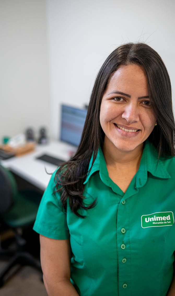 IMPERATRIZ_MA 25 de Junho de 2025 OCB / UNIMED Na imagem, Tayanne Queiroz Porcinio Ciqueira na clinica Unimed em Imperatriz/MA.  Imagem: Alexandre Rezende / NITRO Historias Visuais