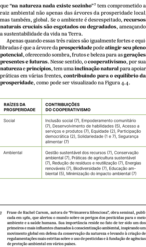 que “na natureza nada existe sozinho” tem comprometido a raiz ambiental n o apenas das rvores da prosperidade local,...