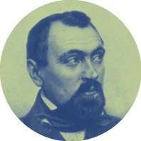 A man with a beard and mustache. Description generated by AI