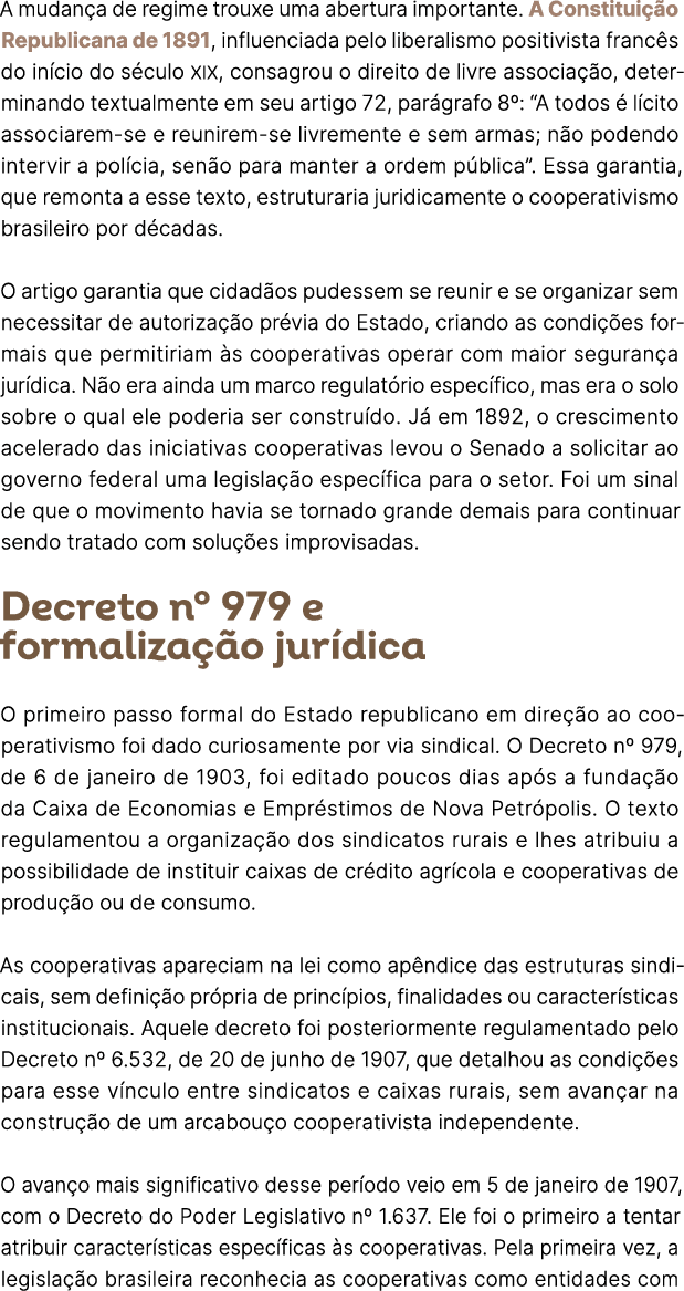 A mudan a de regime trouxe uma abertura importante. A Constitui o Republicana de 1891, influenciada pelo liberalismo...