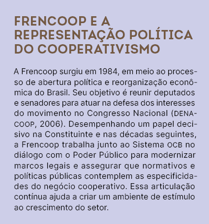 Frencoop e a representa o pol tica do cooperativismo A Frencoop surgiu em 1984, em meio ao processo de abertura pol ...