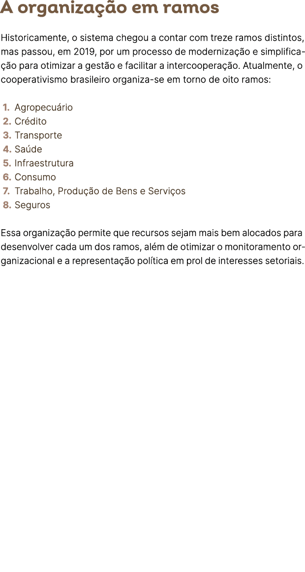 A organiza o em ramos Historicamente, o sistema chegou a contar com treze ramos distintos, mas passou, em 2019, por ...