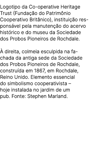 Logotipo da Co operative Heritage Trust (Funda o do Patrim nio Cooperativo Brit nico), institui  o respons vel pela ...