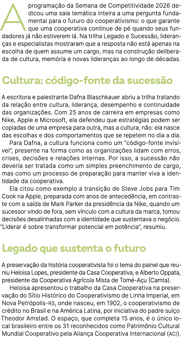A programa o da Semana de Competitividade 2026 dedicou uma sala tem tica inteira a uma pergunta fundamental para o f...