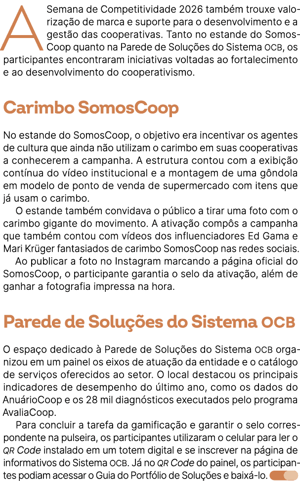 A Semana de Competitividade 2026 tamb m trouxe valoriza o de marca e suporte para o desenvolvimento e a gest o das c...