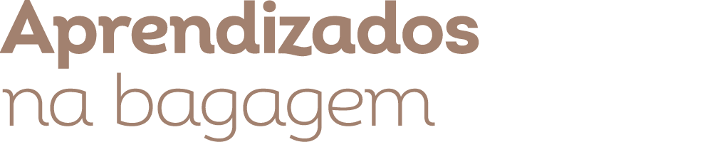 Aprendizados na bagagem