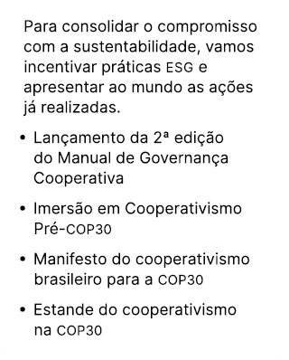 Para consolidar o compromisso com a sustentabilidade, vamos incentivar pr ticas ESG e apresentar ao mundo as a es j ...