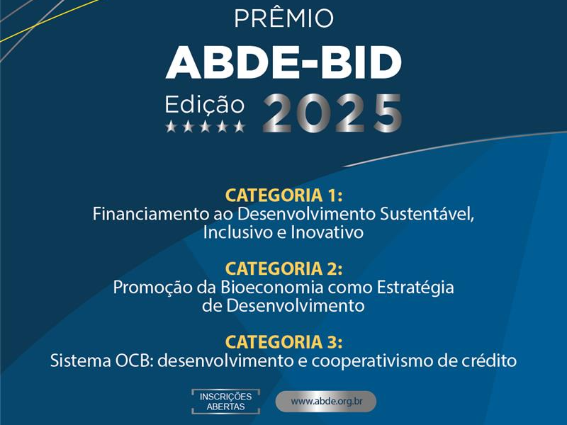 Prêmio ABDE-BID abre inscrições com categoria exclusiva do coop 