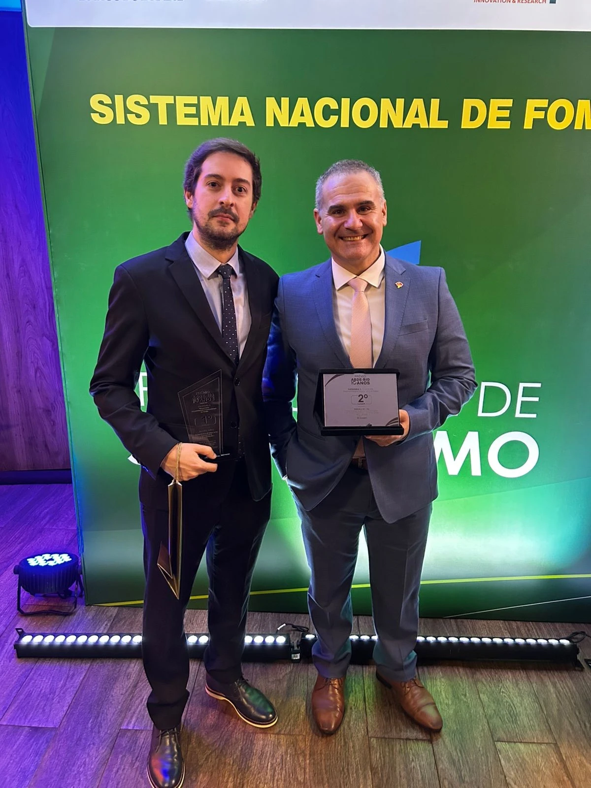 Mateus Neves e Marcelo Lima, vencedores do prêmio