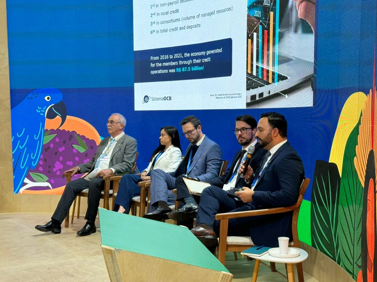 Alex Macedo, coordenador de Meio Ambiente do Sistema OCB durante o painel Cooperativismo e Finanças Sustentáveis